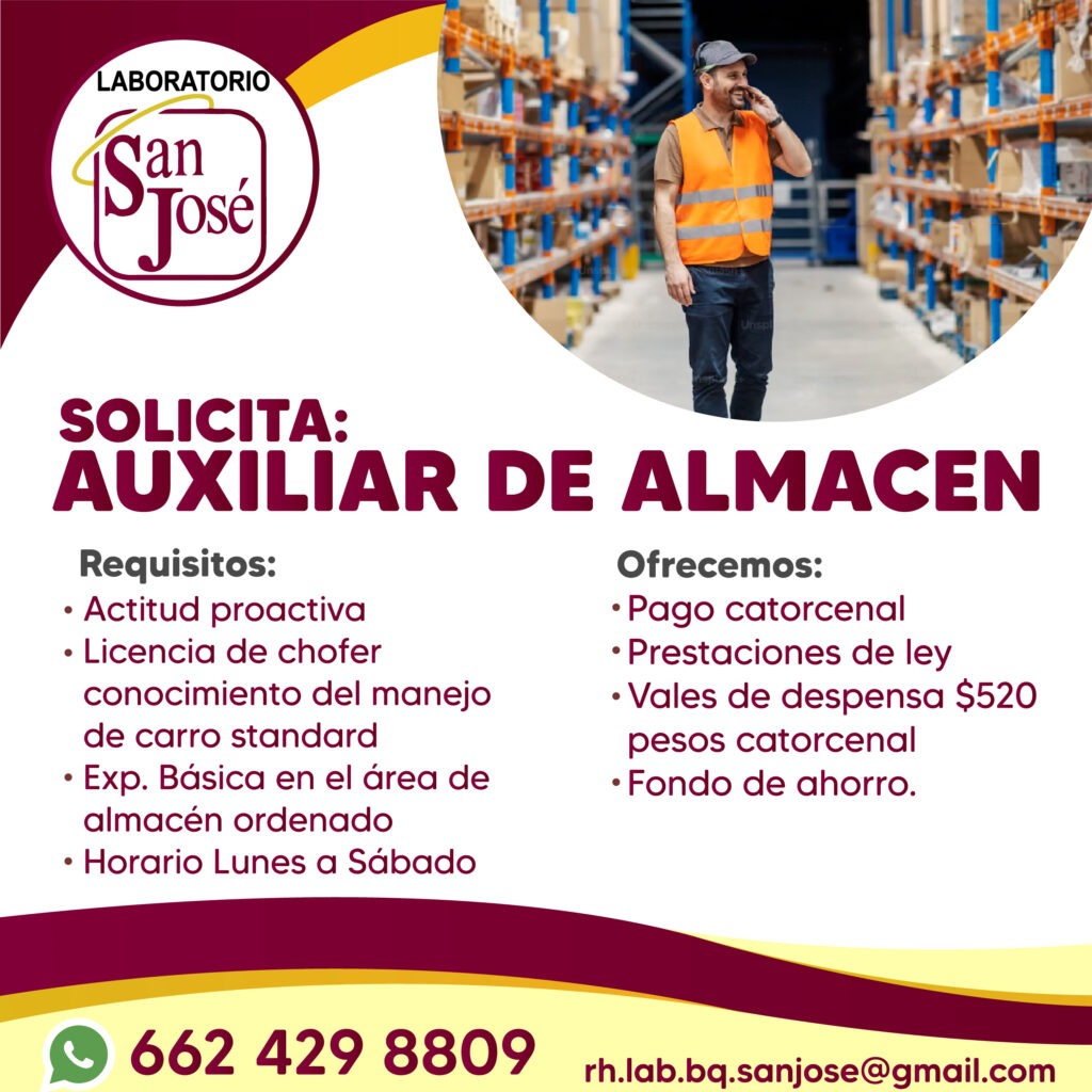 Se solicita auxiliar en almacen_Mesa de trabajo 1