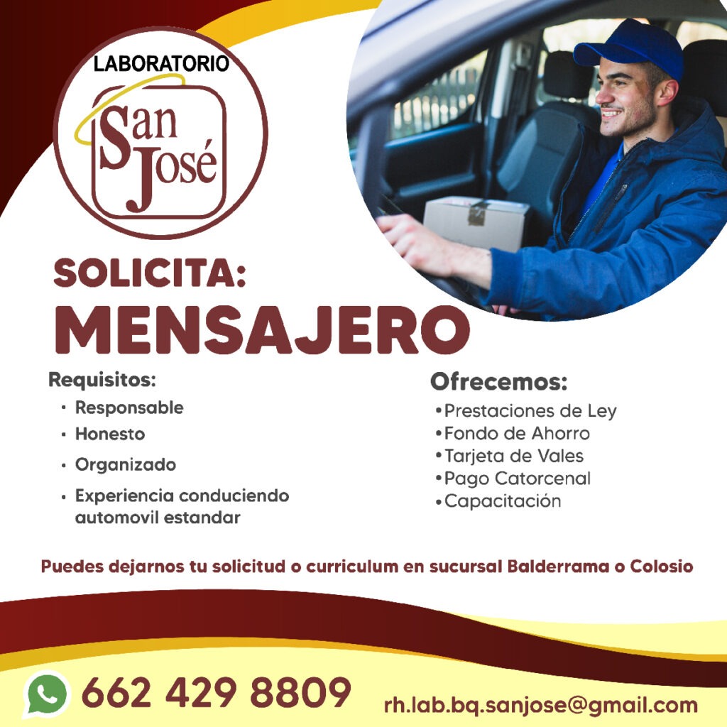 Se solicita mensajero_Mesa de trabajo 1